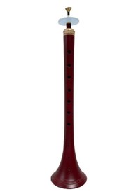 Resim La Zurna Profesyonel Erik Ağacı Bordo Boyama Kamış Emzik Dahil 