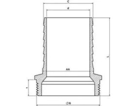 Resim Ennalbur 1 1/2 Sarı Hortum Rakoru 
