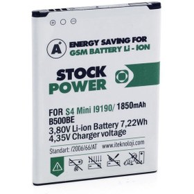 Resim Stock Power Samsung Galaxy S4 Mini GT-i9190 Uyumlu Batarya 