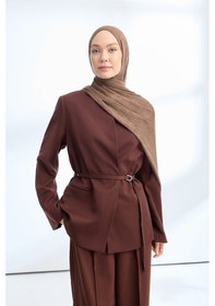Resim Armanda Organic Touch Ketens Viskoz Şal- 3601 Koyu Vizon 