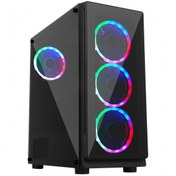 Resim Gameforce Glass Large 6X120Mm Rainbow Fan Oyuncu Kasası Gameforce
