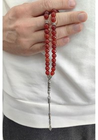 Resim Chavin 8 Mm Kahverengi Akiktaşlı Doğaltaş Tespih Ey07 Kahverengi 