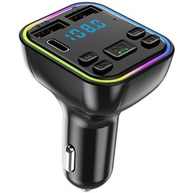 Resim Çakmaklık Şarj Cihazı Fm Transmitter Bluetooth Araç Kiti Araba Müzik Mp3 Çalar Fm 