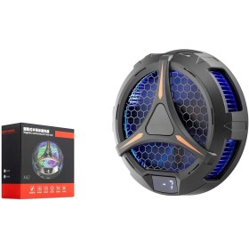 Resim HADRON Hdx4384 Tablet Soğutucu Fan Mıknatıs Gösterge Rgb Siyah 