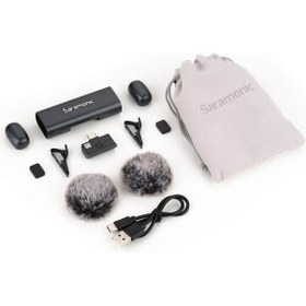 Resim Saramonic Air Se Type-c 2 Kişilik Kablosuz Yaka Ve El Mikrofonu 