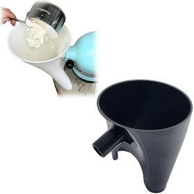 Resim Elmpaly Siyah Kitchenaid Mikser Un Hunisi Kılavuzlu Döküm Ve Dökülme Önleyici Tasarım 