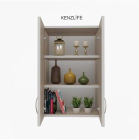 Resim Zkenzlife mutfak dolabı idil 060.040.32 crd 2 raflı kapaklı ofis banyo kiler evrak kitaplık 