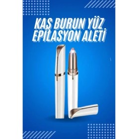 Resim Selfbuysell Yüz Epilatör Kıl Kaş Bıyık Tüy Alma Aleti Kaş Bıyık Alma Epilatörü 