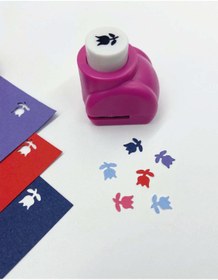 Resim Kağıt Gemi Dükkan Pembe Lale Desenli Mini Delgeç 