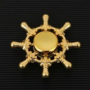Resim 1 Adet Premium Altın Alaşımlı Parmak Döndürücü Fidget Oyuncak - Şık ve Detaylı Tasarım, Dayanıklı & Taşınabilir Rahatlama ve Odaklanma Yardımı, Seyahat İçin Mükemmel, Yetişkinler için İdeal Hediye, Zarif Aksesuar, İşçilikli Detaylar 