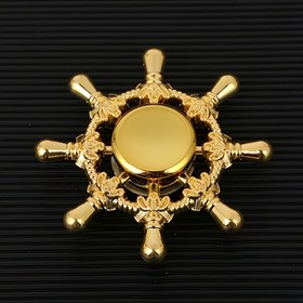 Resim 1 Adet Premium Altın Alaşımlı Parmak Döndürücü Fidget Oyuncak - Şık ve Detaylı Tasarım, Dayanıklı & Taşınabilir Rahatlama ve Odaklanma Yardımı, Seyahat İçin Mükemmel, Yetişkinler için İdeal Hediye, Zarif Aksesuar, İşçilikli Detaylar 