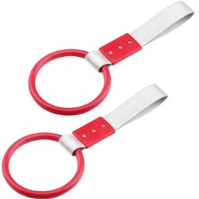 Resim Araç İçi Tutamaç Yuvarlak El Tutamağı Askılık Fonksiyonel Tofaş Dolmuş Otobüs Ofis Ev Kırmızı 2 Adet 