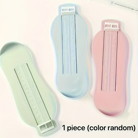 Resim Kullanıcı dostu ayak ölçme cetveli - Ayakkabılar, Botlar ve Aksesuarlar için Ergonomik Tasarım, Metrik ve İmperial Ölçeklerle Dayanıklı Plastik, Renkli Seçenekler (Açık Yeşil, Açık Mavi, Pembe), Ayakkabı Ölçü Aracı, Şık Cetvel Tasarımı, Net İşaretlemeler 