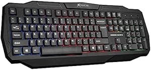 Resim UnDePlus RGB Işıklı Oyuncu Klavyesi Xtrike Me KB-302 Siyah 