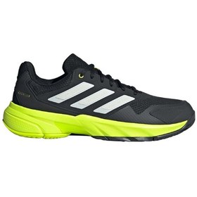Resim Adidas Courtjam Control 3 Erkek Siyah Tenis Ayakkabısı Ih3093 Siyah 