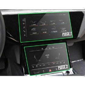 Resim Audi Q8 2020 2021 2022 2023 Multimedya Ve Alt Kontrol Panel Uyumlu Nano Ekran Koruyucu 