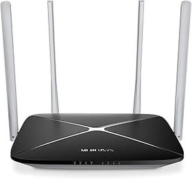 Resim Mercusys AC1200 Dual Band Kablosuz wifi Router AC12 4x5 dBi sinyali, IPTV IPV6 desteğini geliştirir 