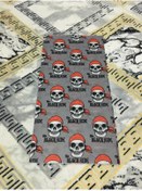 Resim Olympus plus GRİ İSKELET KORSAN THE BLACK SİDE Tasarımlı Motorcu Buff Maske Outdoor Boyunluk Unisex Bandana 