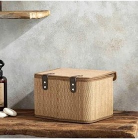 Resim Gina Bambu Saklama Kutusu 33x23x20 Cm Açık Kahverengi 