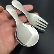 Resim Mini Kaşık & Çatal Seti - Dayanıklı Paslanmaz Çelik, Kamp, Yürüyüş ve Açık Hava Pişirme için Taşınabilir - Kolay Saklama için Kompakt Tasarım, Kamp Temel Gereçleri|Kompakt Araçlar|Dayanıklı Araçlar, Kamp Ekipmanları 