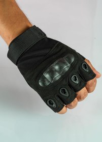 Resim Combat Tactical Outdoor Kesik Parmaksız Eldiven Asker Polis Dağcı Sporcu Bisikletçi Kemik Eldiveni - 