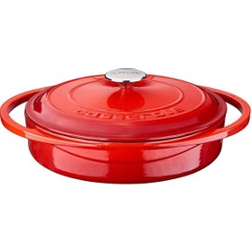 Resim Lava Heritage Serisi - Çok Amaçlı Tencere, Yuvarlak, 28 Cm, Kırmızı 