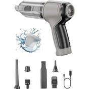 Resim Ercey Mini Vakumlu Araç Süpürgesi El Süpürgesi Şarjlı Çok Fonksiyonlu 