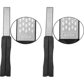 Resim Dmd LX-1202 Katlanır Cep Tipi Outdoor Hızlı Bıçak Bileme Aparatı Çift Taraflı 