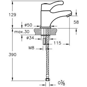 Resim Artema Aquamed A47012Sta Doktor Engelli Lavabo Bataryası 