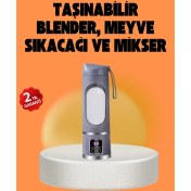 Resim Denisam 12 Bıçaklı Şarjlı Meyve Sıkacağı – Tip-C Taşınabilir Blender 450 ml 