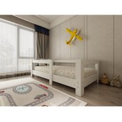 Resim Myniture Ninnimo Montessori Beyaz Mdf 100x200 Yatak Uyumlu Karyola 