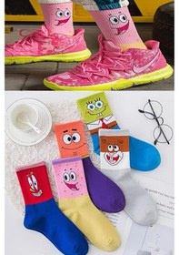 Resim Bgk Unisex 5 Çift Karakter Desenli Çorap Çok Renkli 
