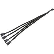 Resim 4987 4 Pin Fan Çoklayıcı Y Pwm Çoklayıcı Splitter Kablosu 4 Port 