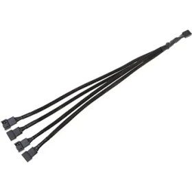 Resim 4987 4 Pin Fan Çoklayıcı Y Pwm Çoklayıcı Splitter Kablosu 4 Port 