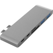 Resim Polham 6 İn1 Usb-C Hub Daul USB 3.0 Type-C Şarj Dönüştürücü Flash Bellek Hafıza Ally