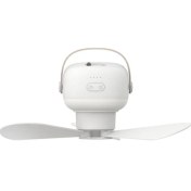 Resim Sunshinee Uzaktan Kumanda Zamanlama Tavan Vantilatörü Soğutucu Mini Açık Kamp Asılı Soğutma Fanları Doğal Rüzgar Havalandırma 3600 Mah (Yurt Dışından) 