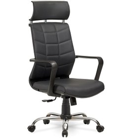 Resim Efes Yönetici Makam - Ofis Müdür - Büro - Çalışma Koltuğu Renk Krom Ayaklı Gri 