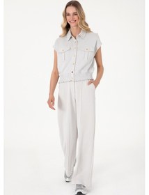 Resim U.S. Polo Assn. Kadın Taş Modal Karışımlı Loose Fit Örme Pantolon 50308640-VR049 