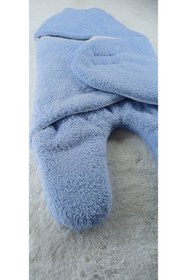 Resim Kiddy Boo 0-12 Ay Aralığı Peluş Welsoft Kumaş Kundak Bebek Battaniye 