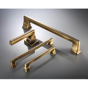 Resim Doğanlar TECHNO olifka antik sarı mobilya kulp kulbu 224 mm 