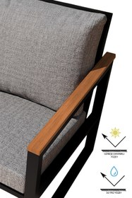 Resim Avvio Yasemin Bahçe, Cafe - Metal Kanepe Koltuk YIKANABİLİR KILIF 