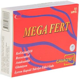 Resim Mega Fert Koenzim Q10 200 mg 30 Kapsül 