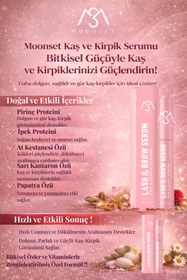 Resim moonset Kaş ve Kirpik Serumu - Güçlendirici, Uzatıcı ve Besleyici Vegan Bakım Serumu (8 ml) 