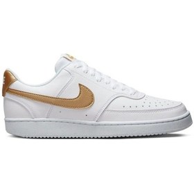 Resim Nike W Court Vision Kadın Beyaz Sneaker Ayakkabı Dh3158-105 I-159 Beyaz 
