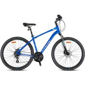 Resim Kron TX 150 - 28" Trekking - 20' - 24 Vites - H.dısc - Mat Koyu Lacivert-gri/turkuaz Gümüş - Mavi 