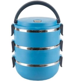 Resim Russet Mavi 3 Katlı Yemek Taşıma Freshbox Sefer Tası 