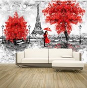 Resim Yağlı Boya Efektli Eyfel Kulesi- Paris 