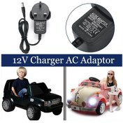 Resim 12v Evrensel Ride On Araç Adaptör Fişi 1a Jeep Çocuk Bisikleti Araba İngiltere Fişi İçin 