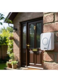 Resim Kablosuz Su Geçirmez Kapı Zili Beyaz 