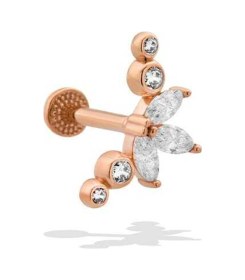 Resim Cherry By Özkonak Doğa Tacı Tragus Piercing Sarı 